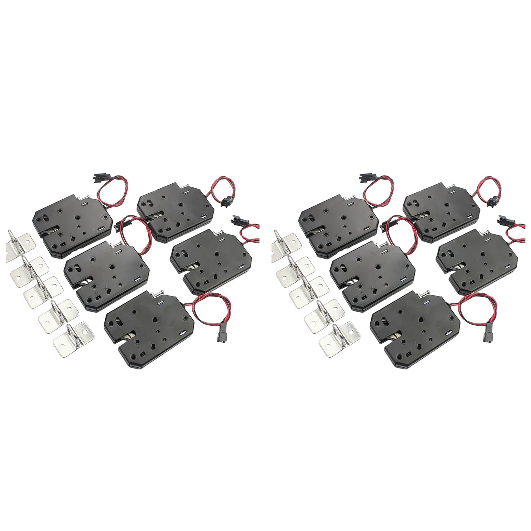 Jnchdghwa Black Door Locks 10Pcs Dc 12V Small Electromagnetic Lock Automatic Vending Electric Control Mini Cabinet Door Electronic Lock