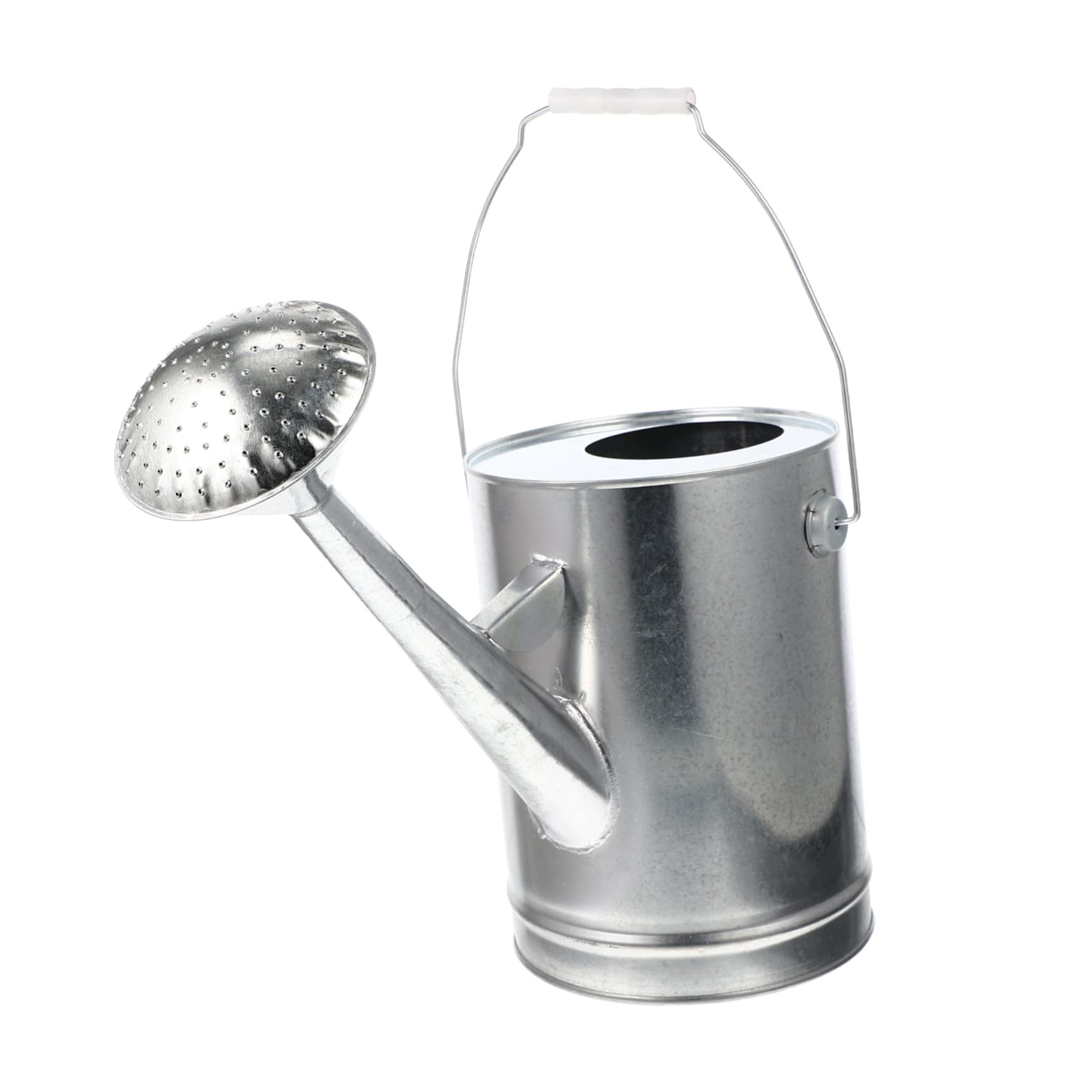 Gartengießkanne 5L Verzinktes Eisen mit Langem Ausguss, Silber