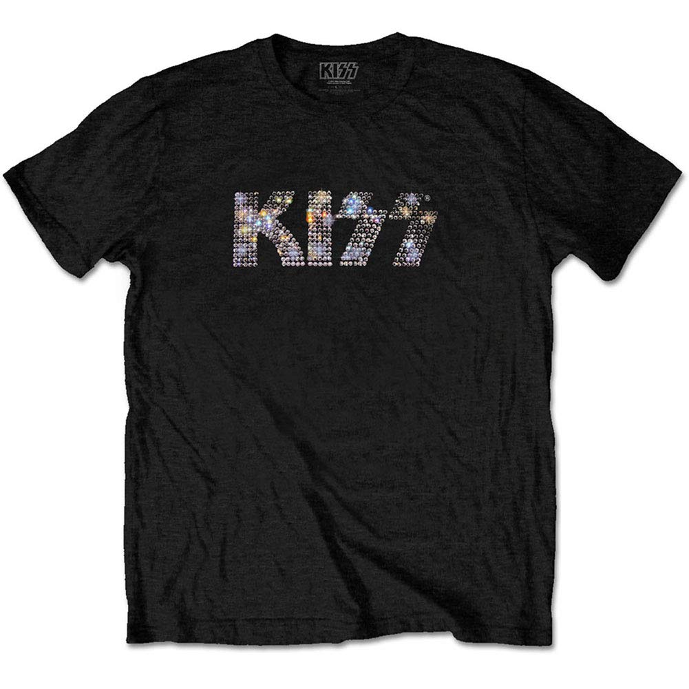 Kiss - T-Shirt - Diamante Classic Band Logo - Black - M
