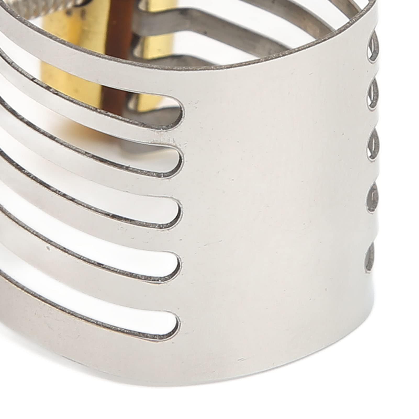 Clip Para Boquilla De Saxofón, Ligadura Para Boquilla De Saxofón Soprano Soporte Para Ligadura De Boquilla De Saxofón De Acero Inoxidable Con Caja De Almacenamiento Para Amantes Del Saxofón