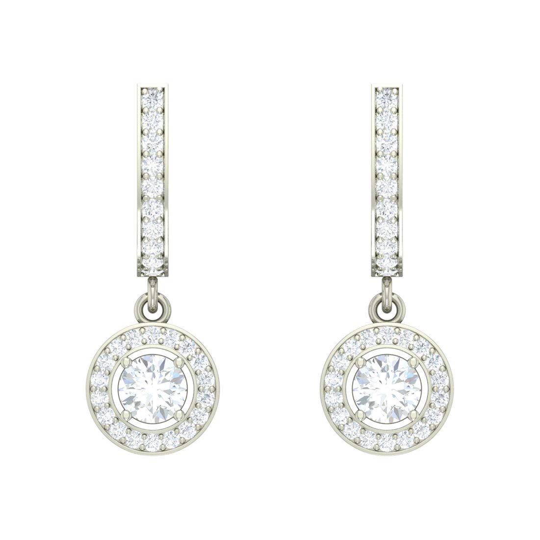 Clara 925 Sterling-silver and Cubic Zirconia Dangle & Drop Margo Earring With Screw Back for Women & Girls, White (B08CMQSKF1) Amazon Price History, Amazon Price Tracker