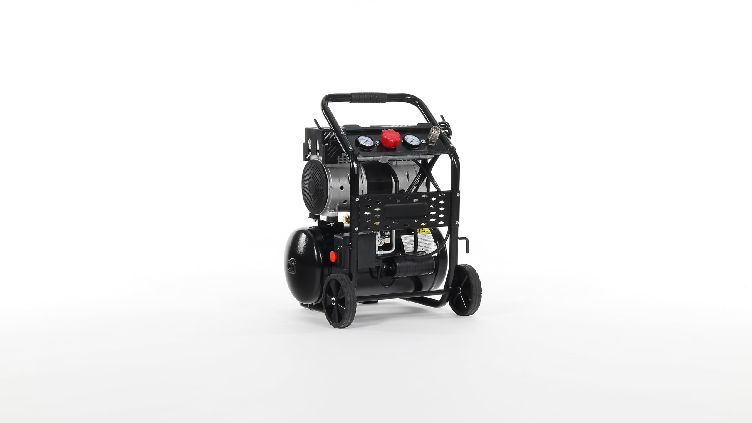 FIAC Tragbarer Luftkompressor SUPERSILENT 10, Ölfrei, Maximaler Druck 8 Bar, 1 PS, 10-Liter-Tank, Geräuschpegel 58 dB LpA