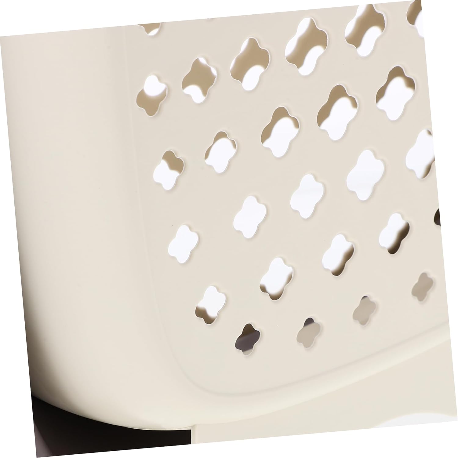 VICASKY Collapsible Plastic Laundry Basket Wall Hanging Clothes Hamper for Bathroom Large Capacity Dirty Cloth Storage Basket with Comfortable Handle and Space Saving Organizer for Clothes