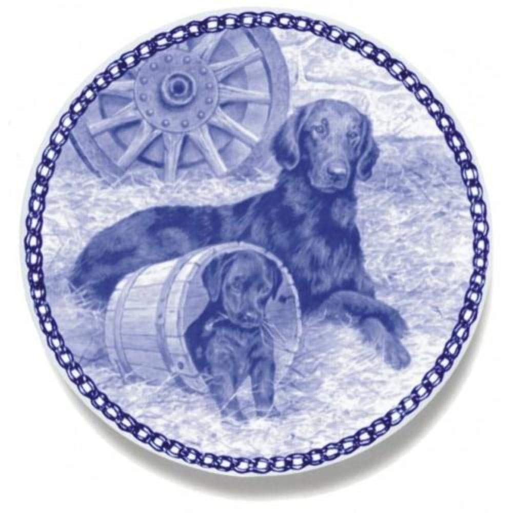 Flat Coated Retriever Dog Plate For all Dog Lovers. Size - 7.61 inches.