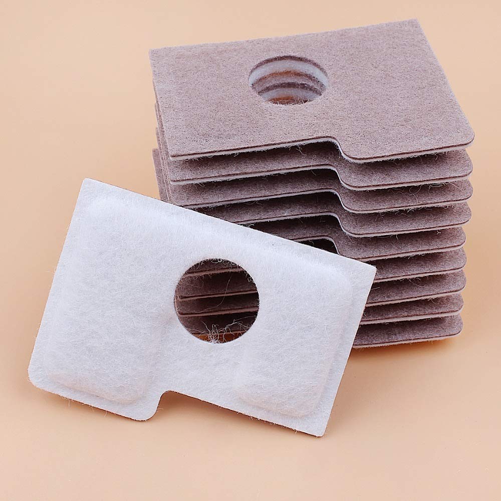 10 unids/Lote Filtro de Aire para STIHL MS180 MS 180 MS180C MS170 018 017 Piezas de Motosierra de Gasolina de Doble Capa 1130124 0800