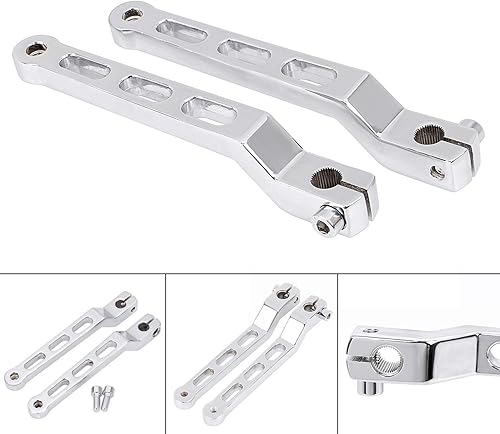 Miniatura 2 de Palanca de cambio del dedo del pie del talón para Harley Touring FLST FLT FLHT y Electra Glides Street Glides Road Kings, negro