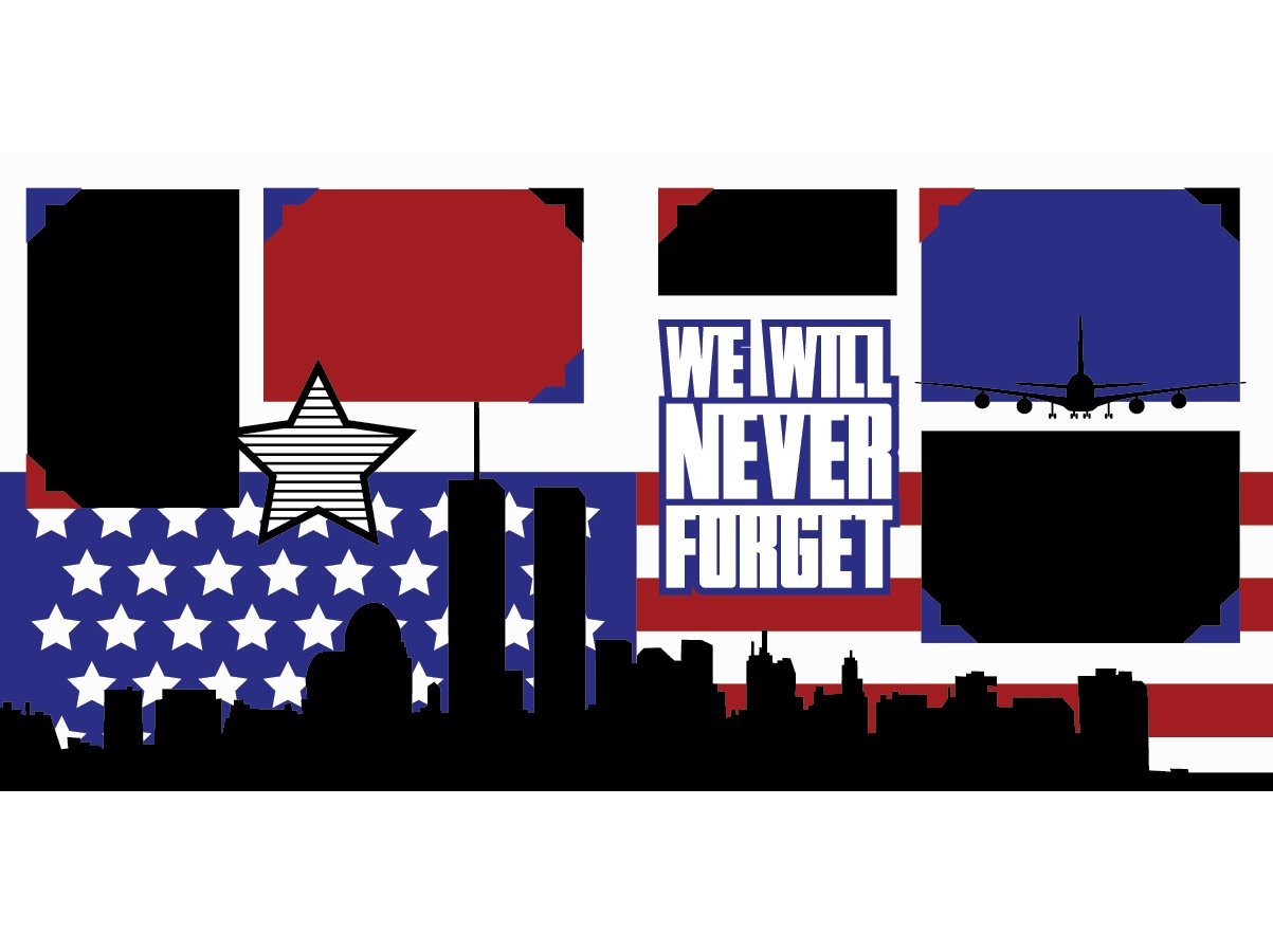 "We Will Never Forget" Scrapbook Page Kit