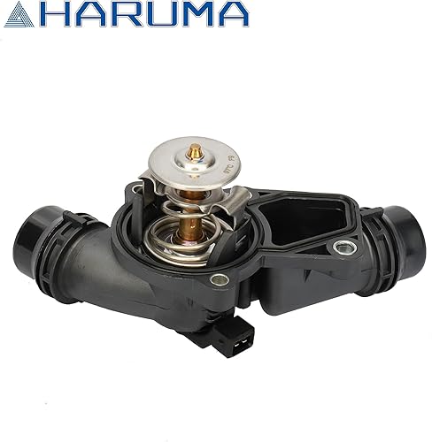 Miniatura 3 de HARUMA 11537509227 Conjunto de carcasa del termostato del refrigerante del motor 1999-2006 para BMW 323Ci 323i 325i 325Xi 528i 530i X3 X5 Z3 Z4,