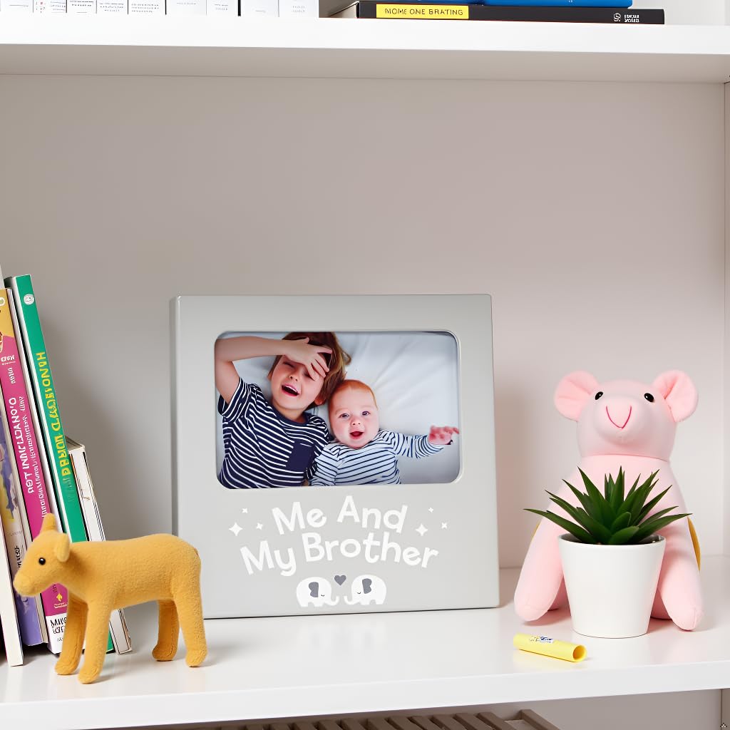 Kate & Milo Me and My Brother Frame, Baby Keepsake Frame, Sibling Picture Frame, Big Brother or Big Sister Gift, Elephants - Image 4