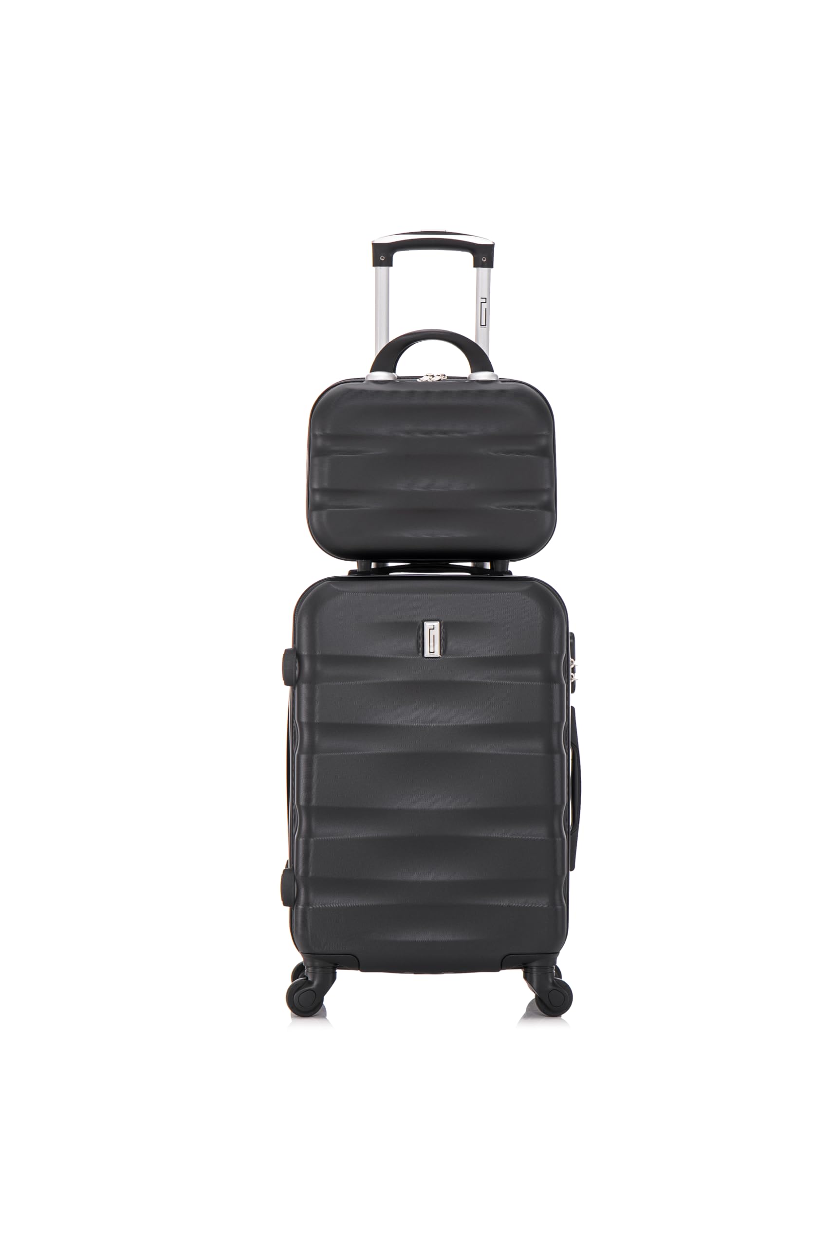 CELIMS - Valigia Bagaglio a Mano con Beauty Case da Viaggio 30cm Nero Approvata da oltre 100 compagnie aeree | Leggera e Rigida | Trolley Bagaglio a Mano 55x40x20 | Bagaglio a Mano
