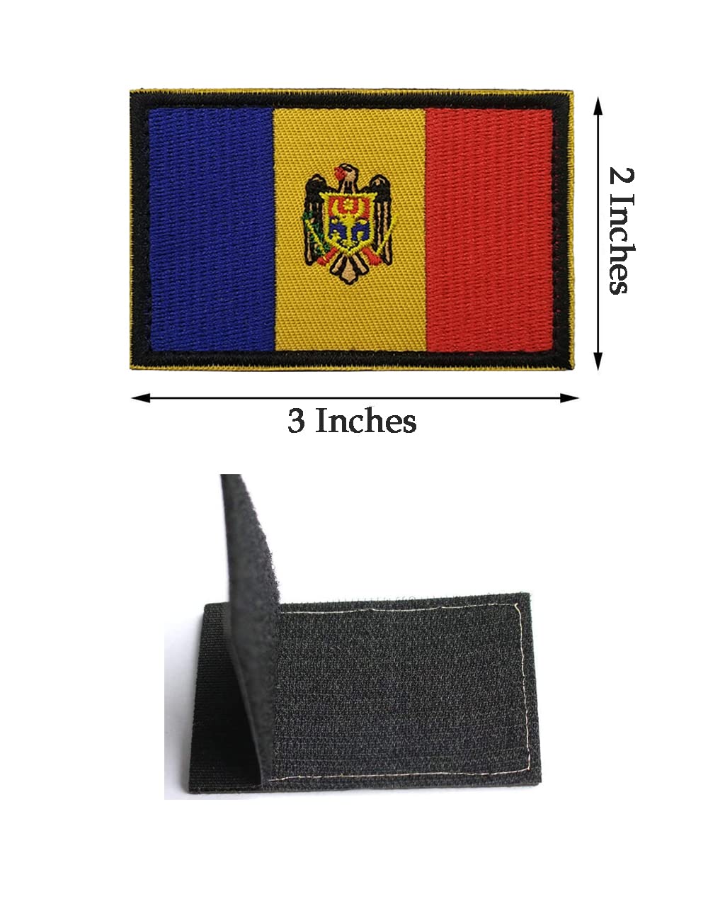 Bandiera Macedonia Applique Toppa Akachafactory – Stampa Alta Qualità 5x8cm Per Personalizzare Zaini E Giacche