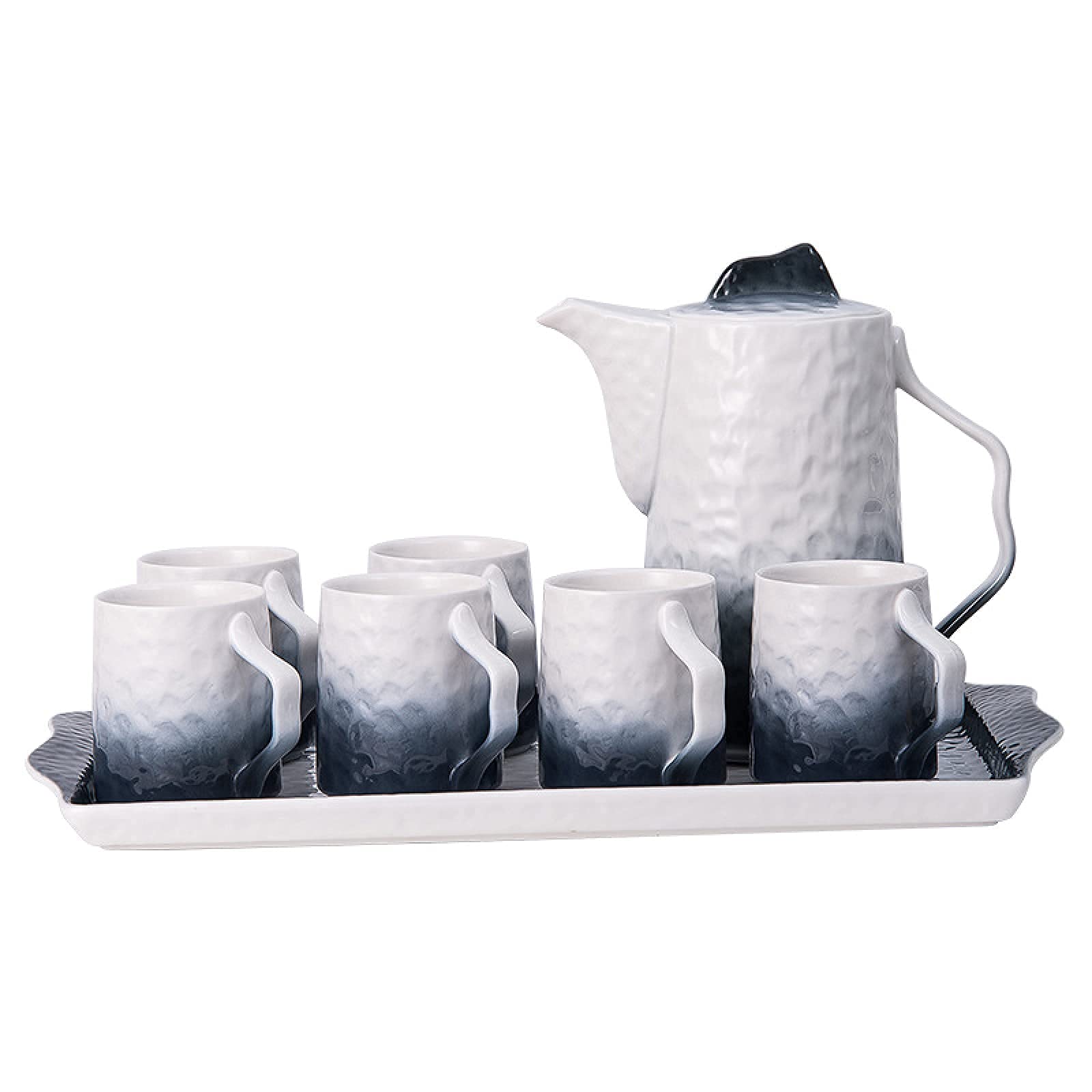 Porcelanowy Zestaw Do Herbaty W Stylu Dworskim Dla Dorosłych Jeden Czajniczek 6 Filiżanek Do Kawy Nordic Serwis Herbaciany Dla 6 Osób Do Użytku Domowego I Biurowego Prezent Urodzinowy