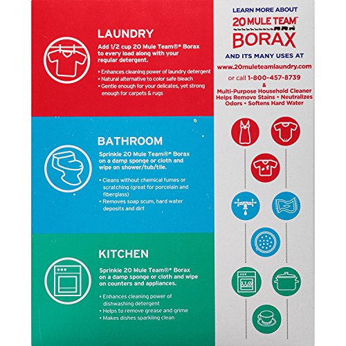 Image of 20 Mule Team Borax Natural Laundry Booster 65 Ounce pack of 2