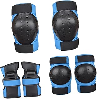 Kisangel Conjunto De Joelheiras Para Crianças Joelheiras Para Esportes Skate Joelheiras Aquecedor De Joelho Cotoveleiras Joelheiras Para Crianças Equipamento De Proteção Esportivo Manoplas