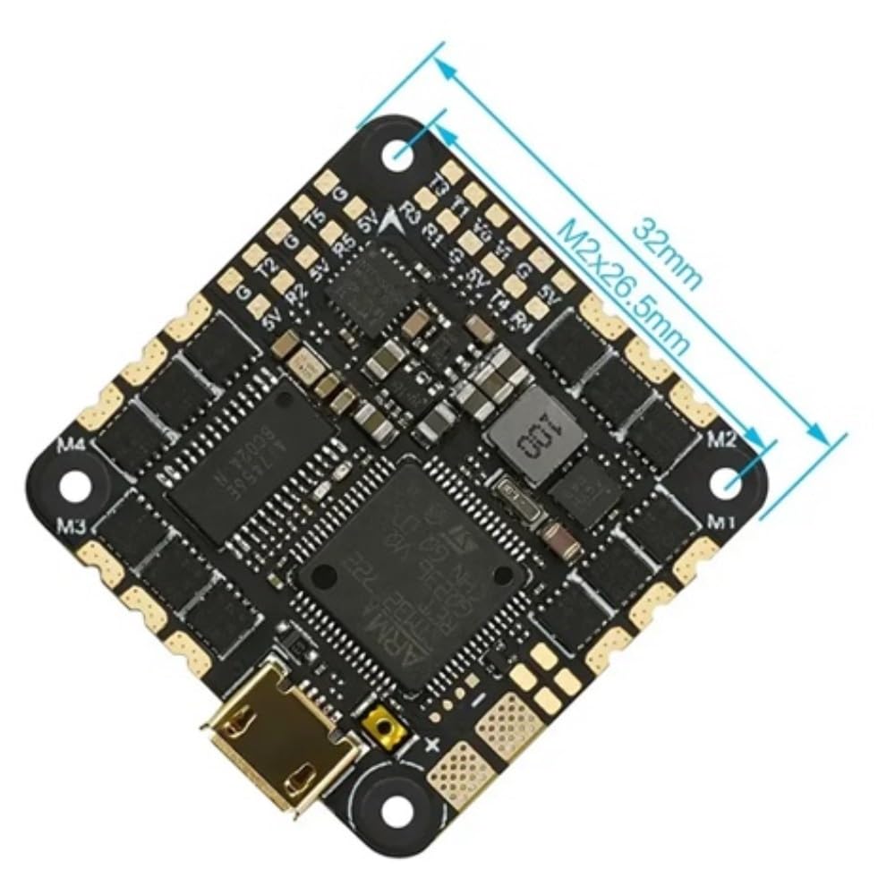 Controller di volo 35A 4in1 ESC 2-6S 25,5X25,5mm adatto for droni GEP-F722-35A FPV