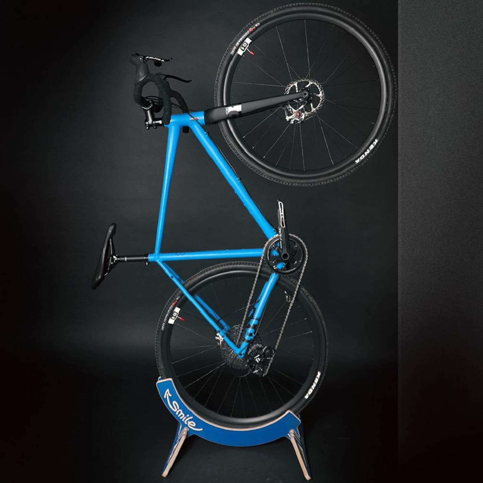 MTB HOPPER Smile – Universeller Fahrradständer für MTB, City, Rennräder oder Fatbikes – Stabiler Fahrradträger-Radhalter, Einheitsgröße, Schwarz