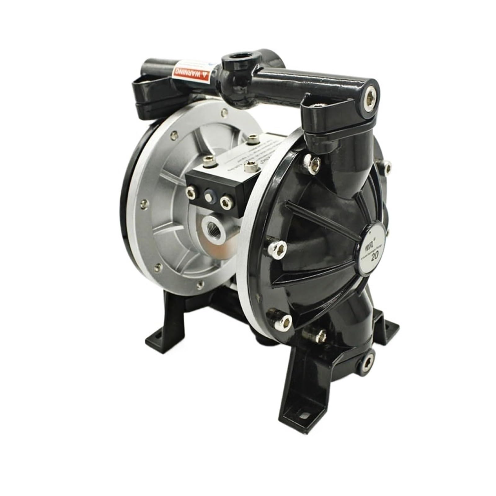Amrttwy Black Diaphragm Pump, Diaphragm Pumps Booster For Paint Spraying, Pneumatic Acid And Alkali Resistant, Single(A-20 (4-Point Caliber))