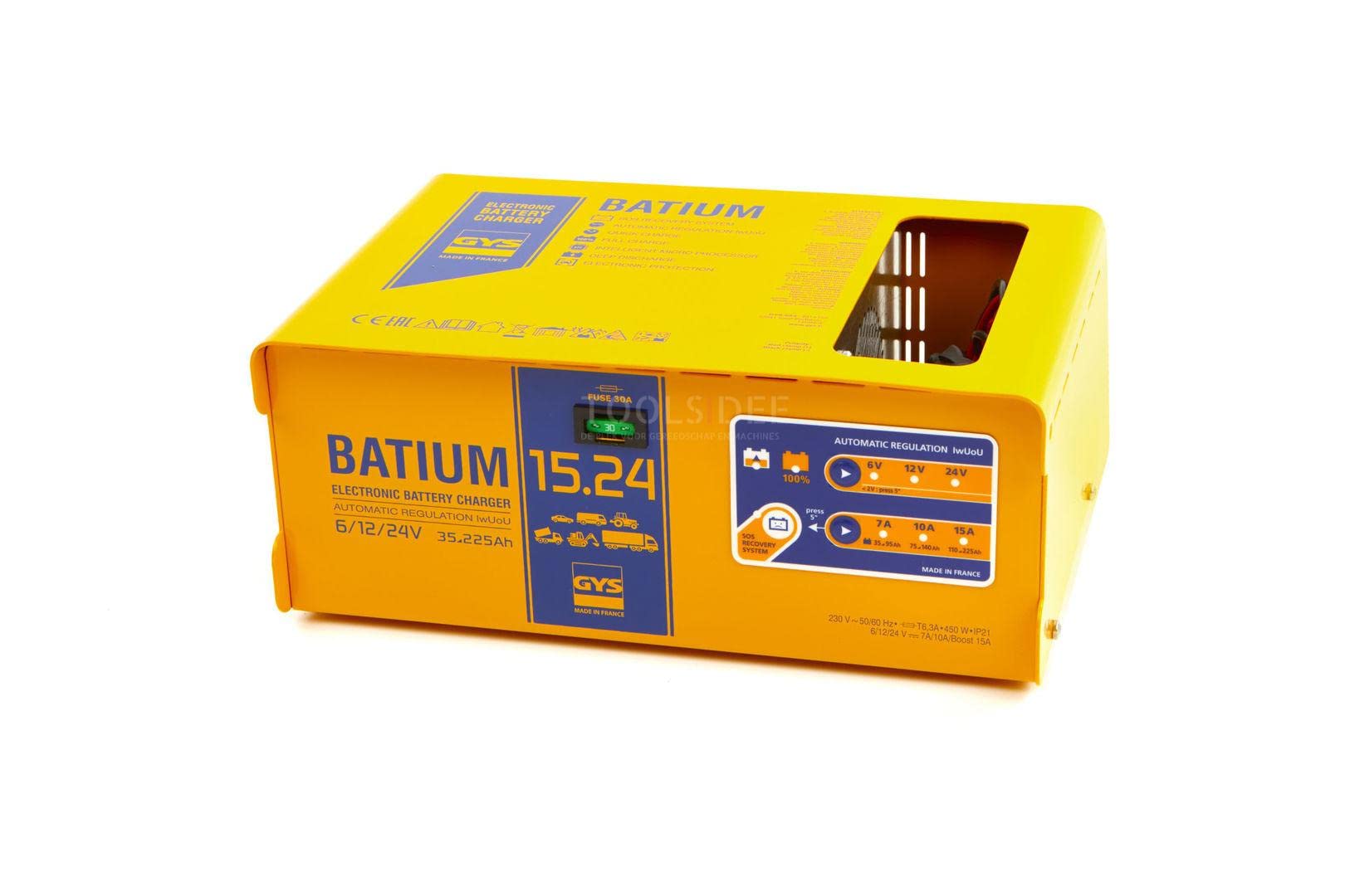 Gys Chargeur Plomb 6V-12V-24V 7 à 15A 230V BATIUM 15-24 (Intelligent)