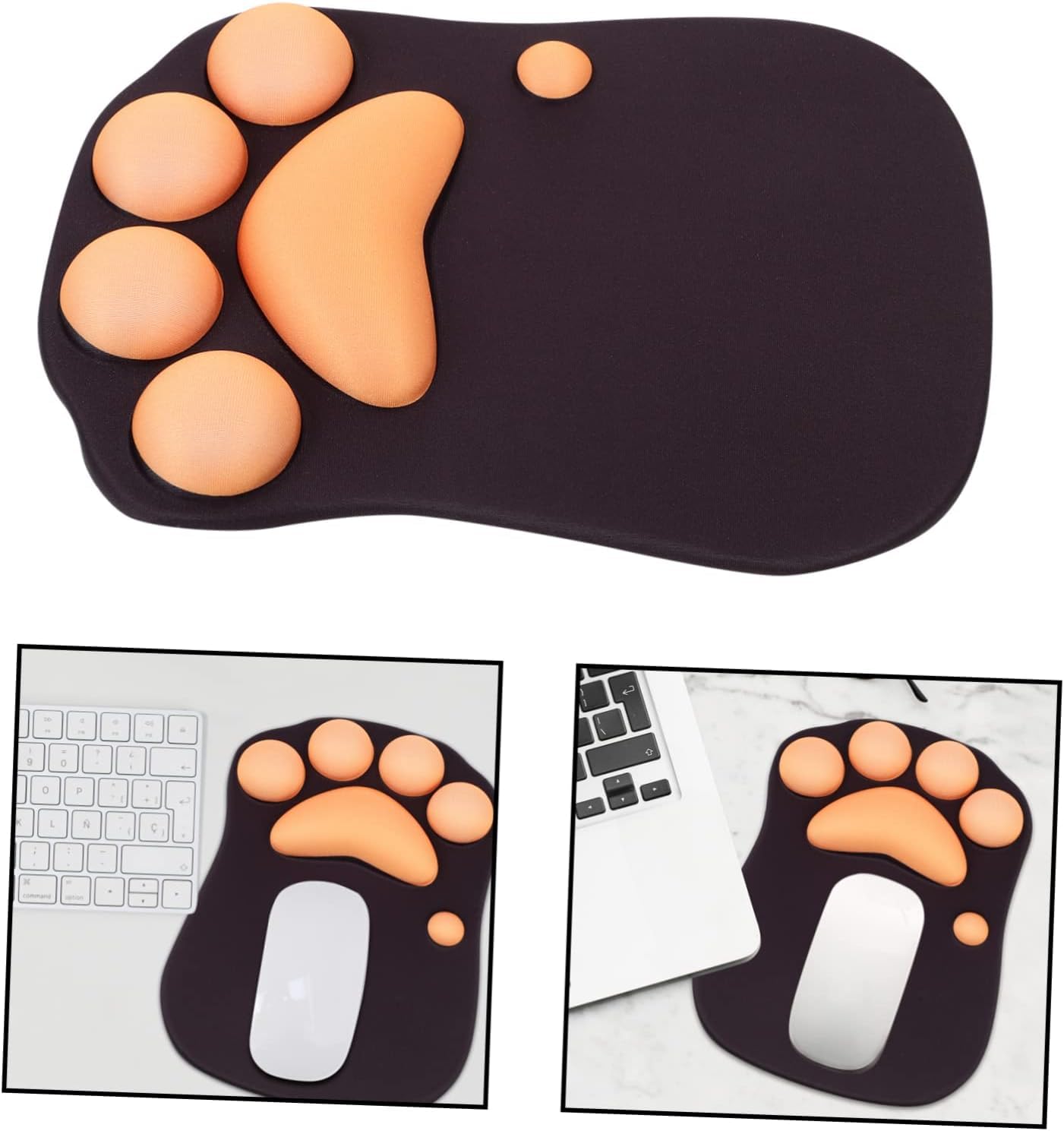 ZAVASIKA Cat’s Claw-Shaped Wrist Mouse pad, Gel Mouse Pad with Wrist Rest,Comfortable Computer Mouse Pad for Laptop ZAVASIKA Cat’s Claw-Shaped Wrist Mouse pad, Gel Mouse Pad with Wrist Rest,Comfortable Computer Mouse Pad for Laptop