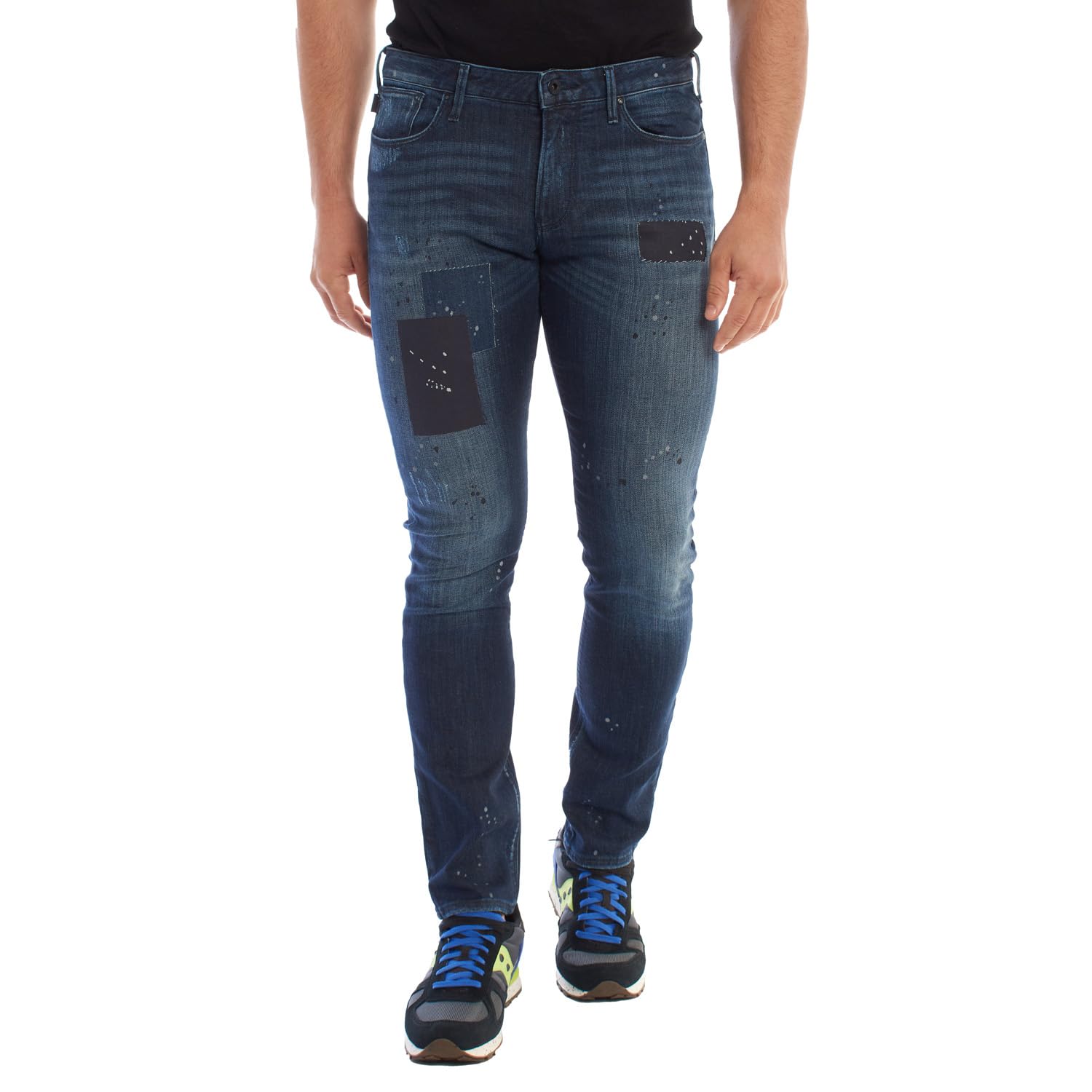 Emporio Armani Men's Blu Denim - 5-Pocket Jeans, 31, Denim Blue