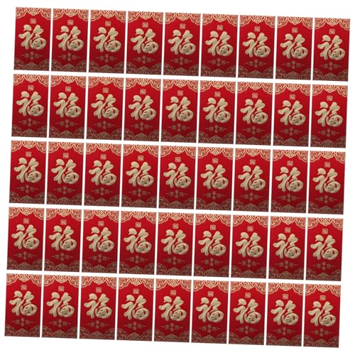 Enveloppes Rouges Nouvel An Chinois Cheval x60 | Paquets Cadeaux Traditionnels