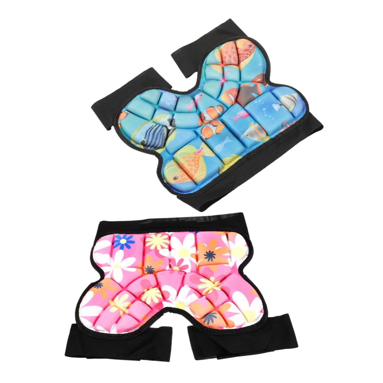 Happyyami Children Skating Hip Protector 2pcs Kids Butt Pad Adjustable Waistband