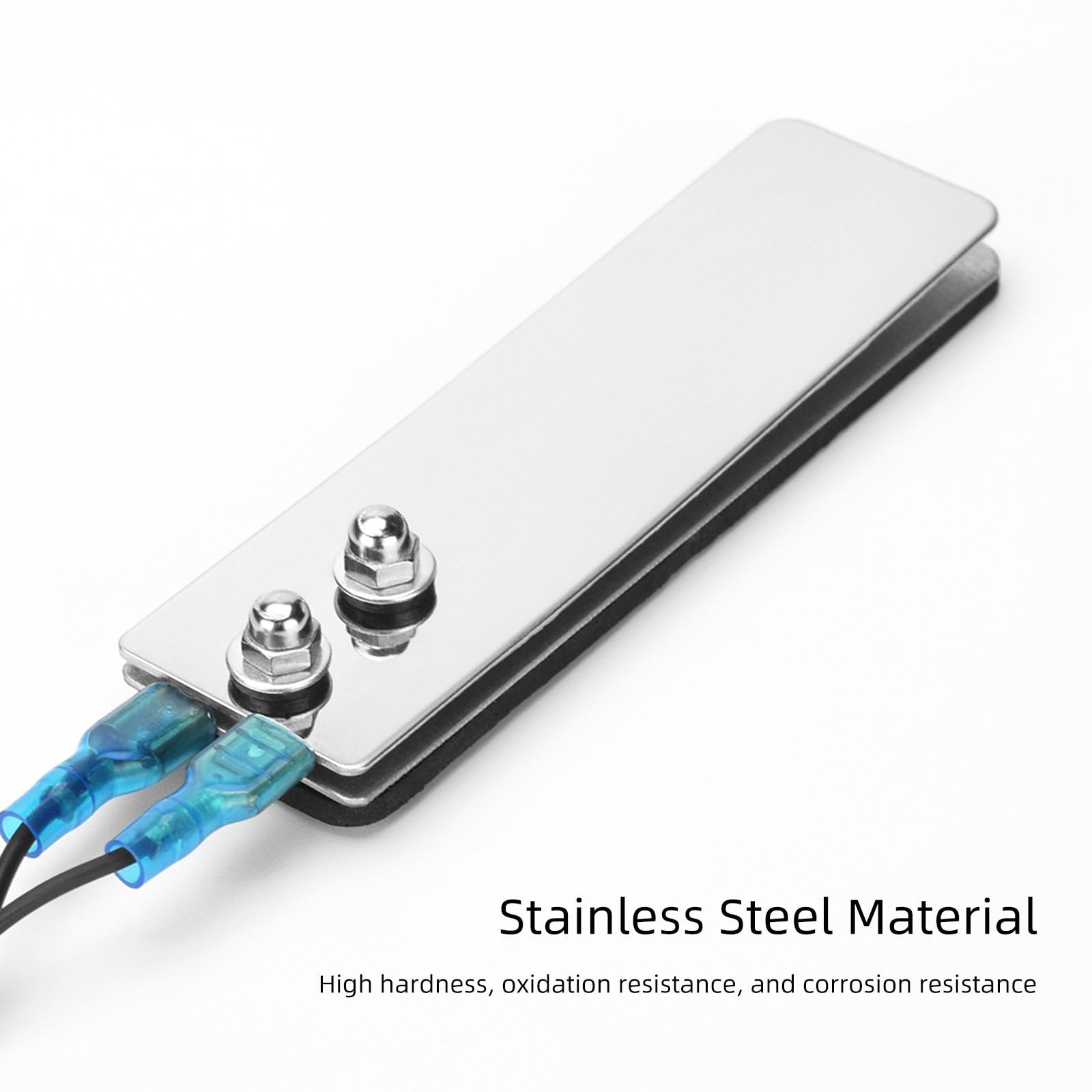 TTOOGO Mini Tattoo Foot Switch with Silicone Cable Stainless Steel Square Foot Pedal for Tattoo Machines, 1.4m Cord, Anti-Slip Base,Black