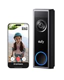 eufy Security Video Doorbell Camera C31, 2K FHD Battery or Hardwire Powered, Easy to Install, Quick-Release Battery, Live Video Call, 24/7 Recording, Human & Motion Detection, No Monthly Fee (Renewed)