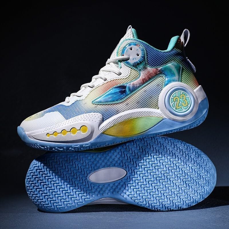 Image of Men's Basketball Shoes Fashion Printed Sneakers