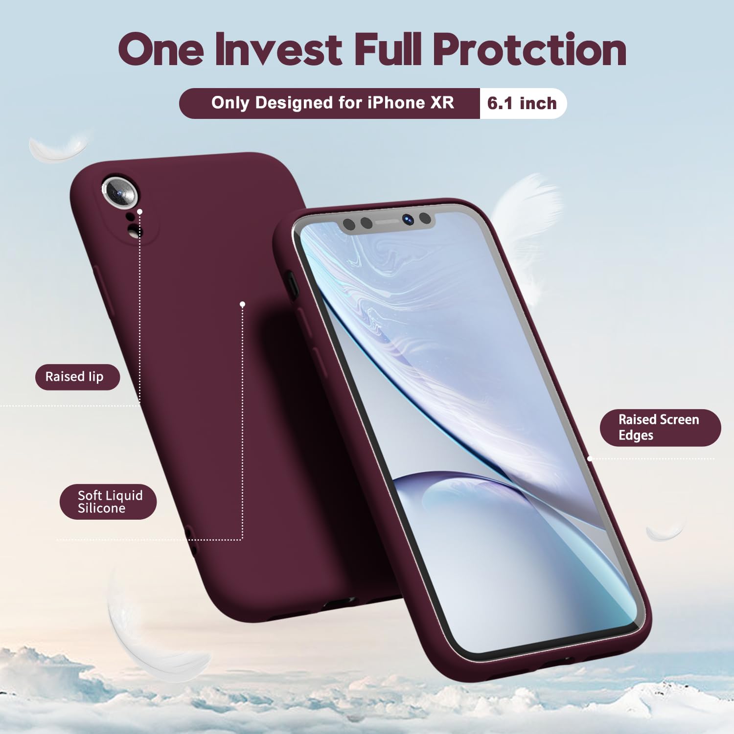 oakxco for iPhone 17 Pro Max Phone Case Liquid Silicone, Cute Thin Slim Grip Soft Rubber Gel for Women Men, Smooth Matte TPU Plain Solid Color Girly Simple Case with Camera Cover, Light Pink — view 895