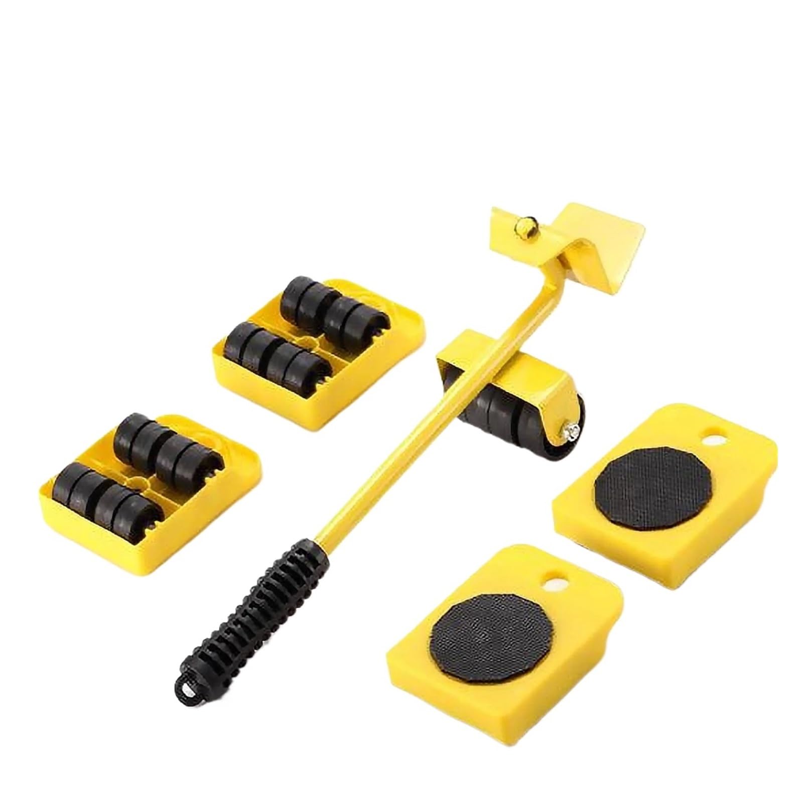 Heavy Duty Fur Mover con ruote e sollevatore, carrello girevole a 360° per un facile trasporto Capacità 220 libbre Ideale per proprietari di animali domestici e pulizia della casa (giallo)