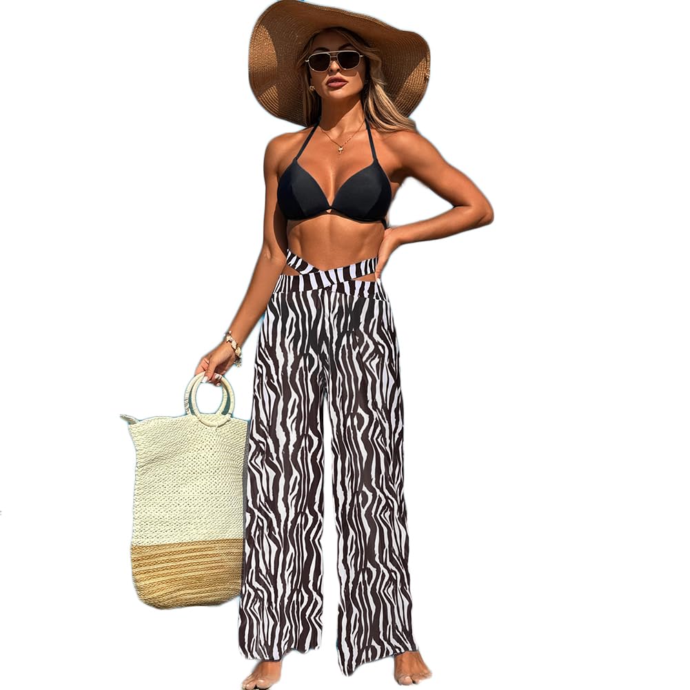 XYFfybhsd Women's Solid Three-Piece Bikini Swimsuit Set Quick-Drying High Elastic(Size:M,Color:Black 7)