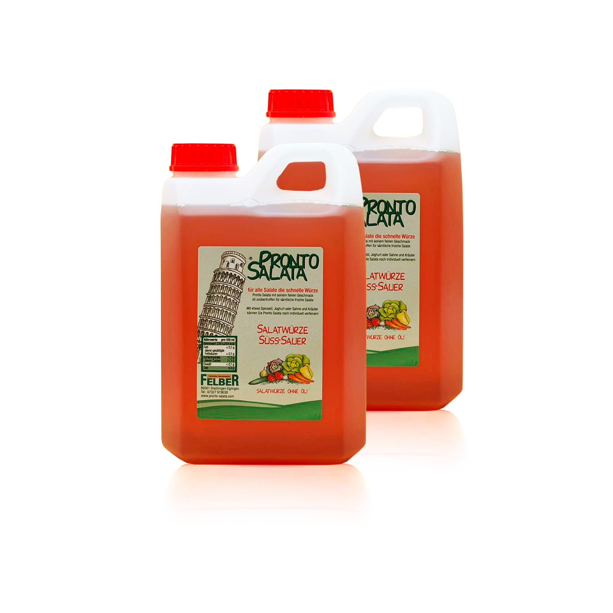 Felber Pronto Salata Salatwürze süss-sauer 2 x 2 Liter