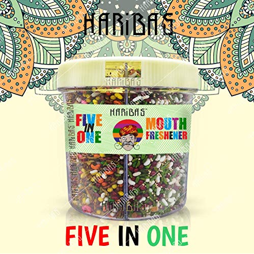 Image of HARIBAS Mukhwas Mouth Freshener 5 in 1 300GM with Sauf
