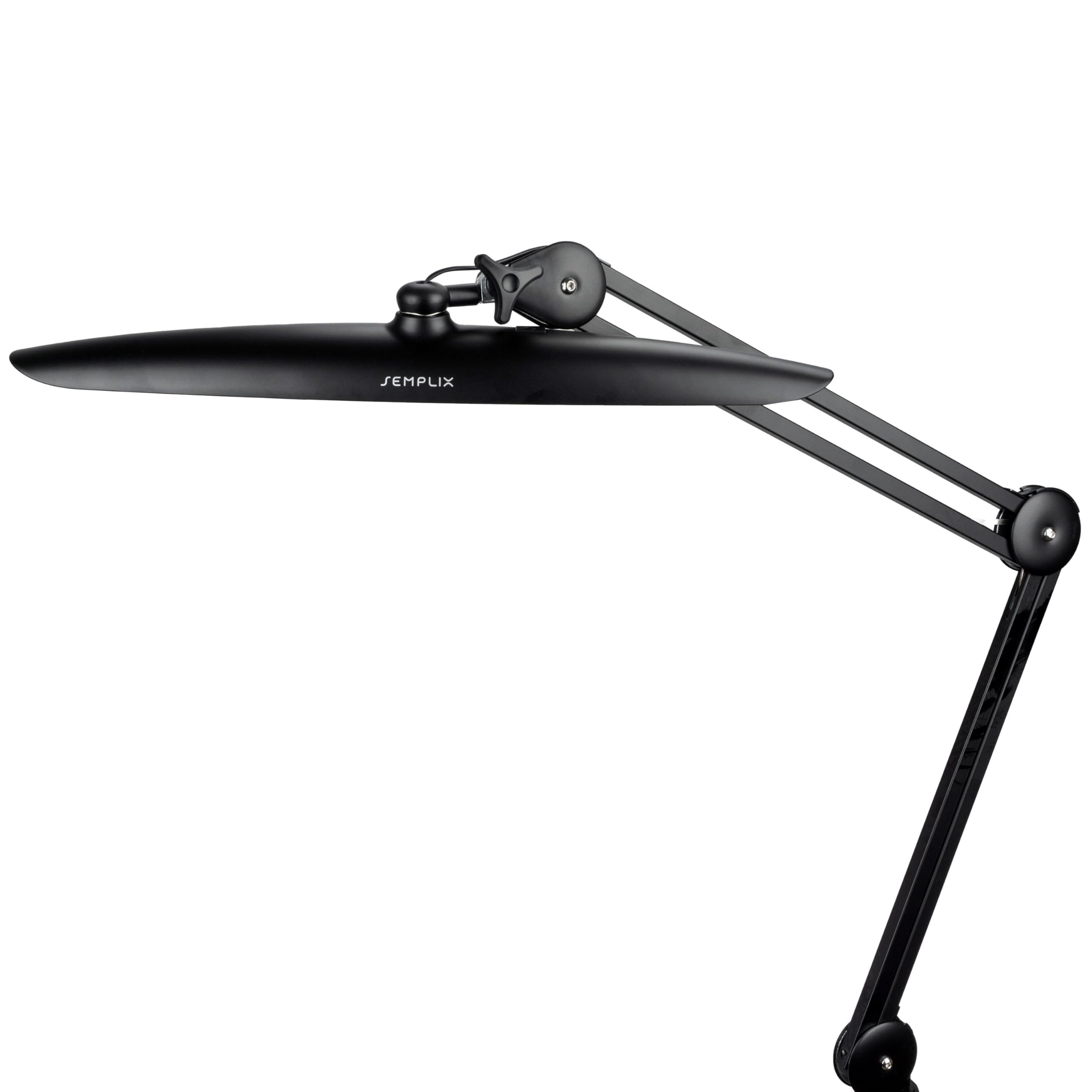 SEMPLIX LED Arbeitslampe 182 LED/Lichtfarbe einstellbar/dimmbar/Tischklemme (schwarz)