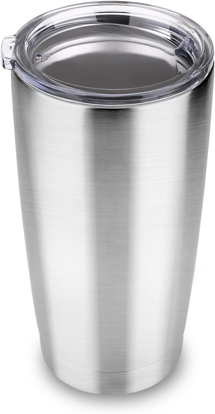 20 oz Stainless Steel Tumbler Women Men Double Wall Vacuum Insulated Travel Coffee Mug with Lid Greatly for Hot and Cold Drinks