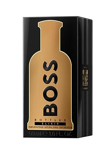 Miniatura 6 de Hugo Boss Men's Boss Bottled Elixir Parfum Notes of Cedarwood, Amber, and Fresh Wood