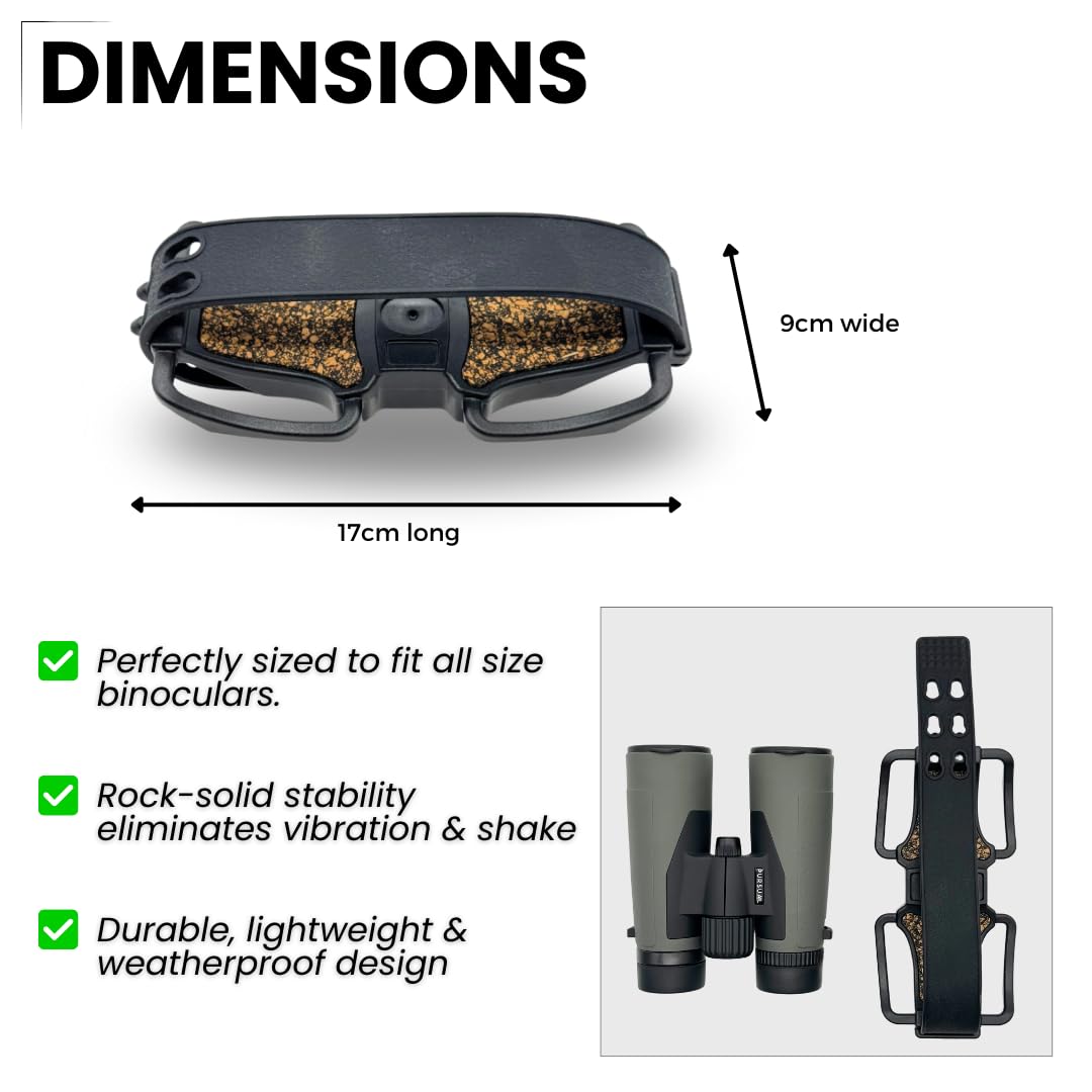 PURSUAL Adattatore universale per binocolo, 1/4-20, compatibile con tutti i treppiedi