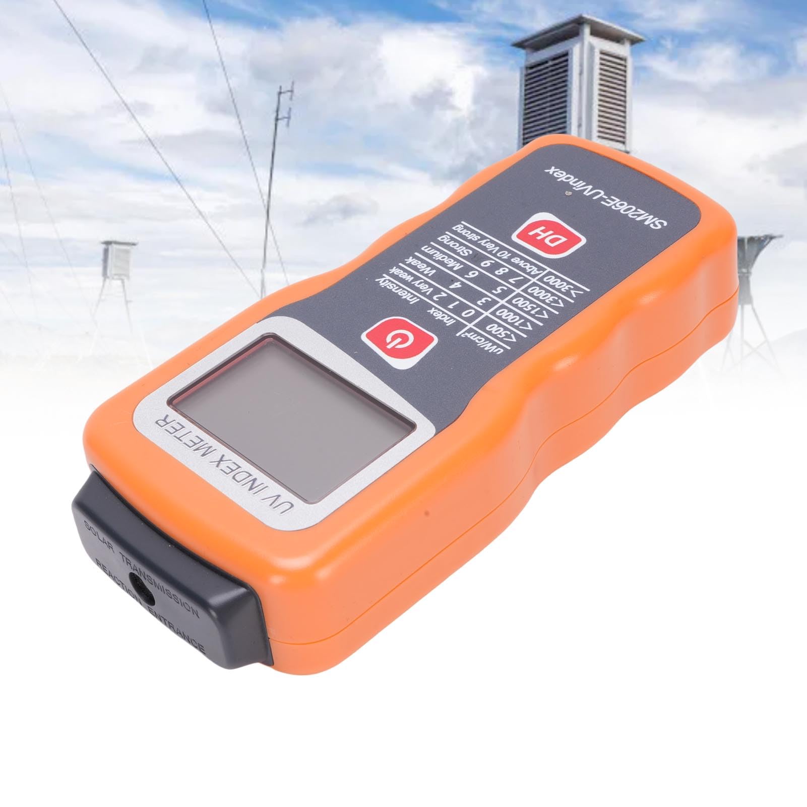 Generic Medidor de Resistencia a la Radiación Solar con Hold de Datos, Tester de Energía Solar para Física Meteorología de óptica con Probador de Medición de Energía de Luz Solar