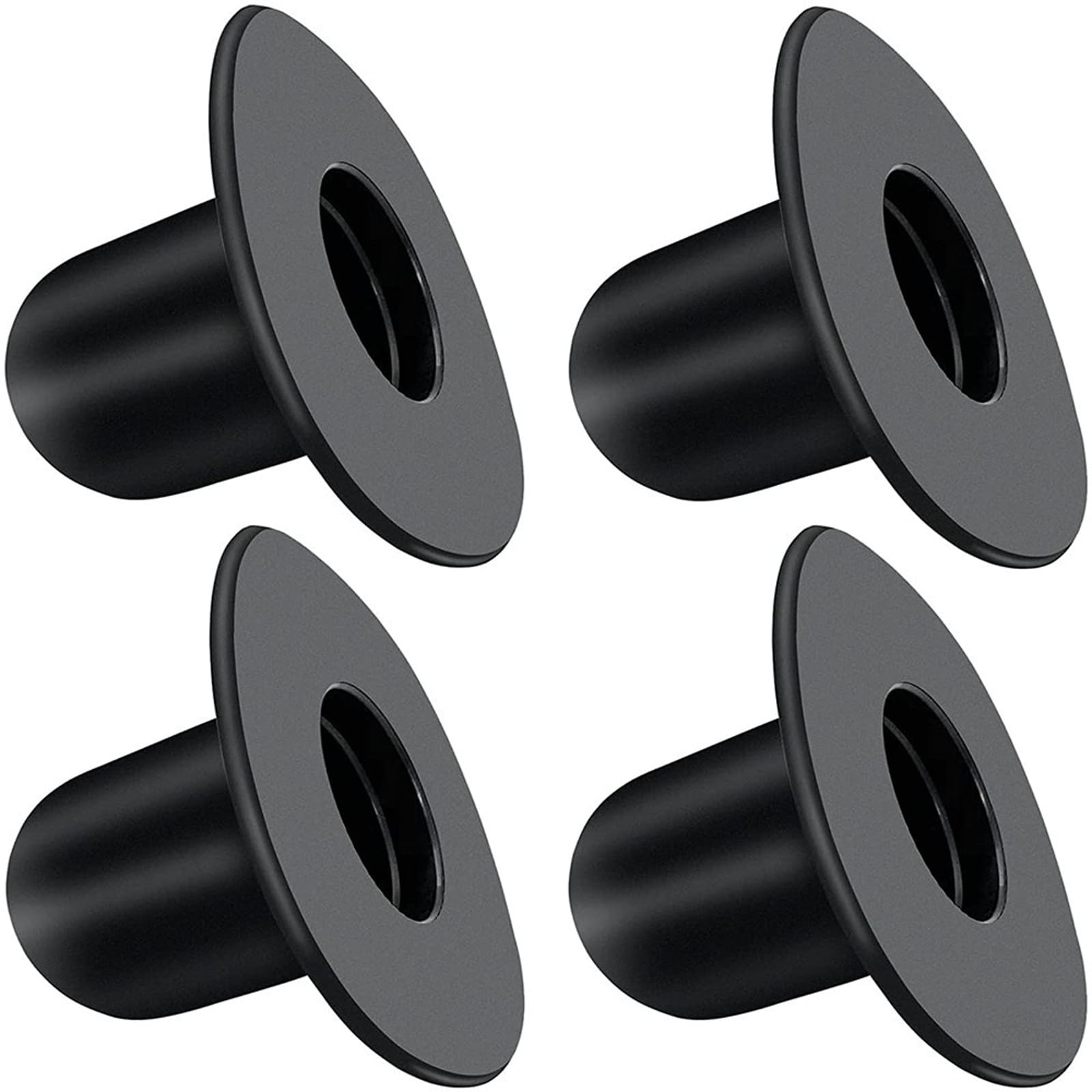 VDYXEW 4 Pack Swimming Pool Wall Plug Replacement - Compatible with Intex & Bestway Above Ground Pools, PVC Pool Filter Pump Hole Stopper, Leakproof & Heat-Resistant Pool Drain Plug (Black)