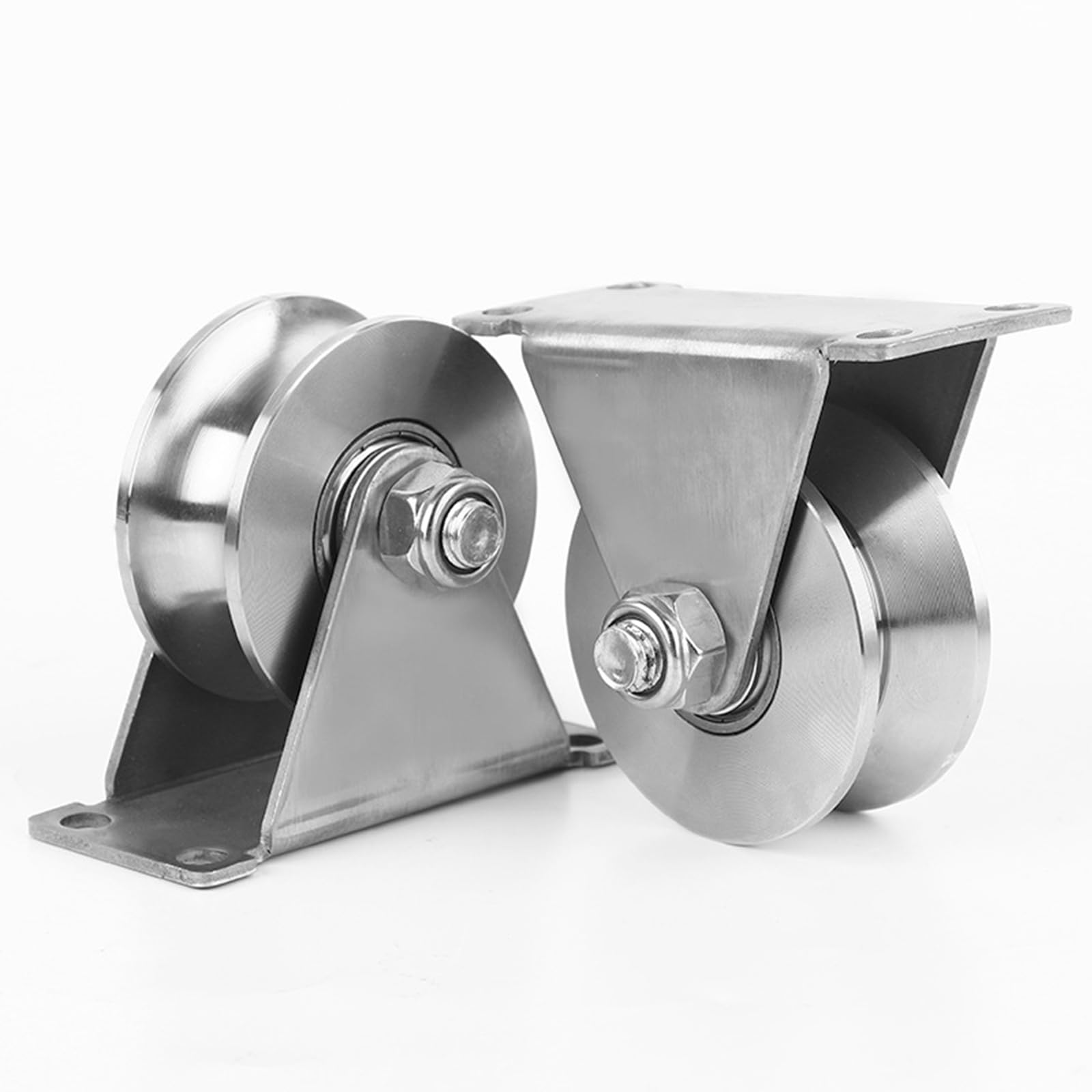 1 Stück Umlenkrollen aus Edelstahl, Umlenkrollen Stahlseile für Seile, Schwerlastrollen Heberolle U-Nut-Rollenrad mit 4 Spreizschrauben für Wäscheleine, Rolltore, Fitness 1 Stück Umlenkrollen aus Edelstahl, Umlenkrollen Stahlseile für Seile, Schwerlastrollen Heberolle U-Nut-Rollenrad mit 4 Spreizschrauben für Wäscheleine, Rolltore, Fitness