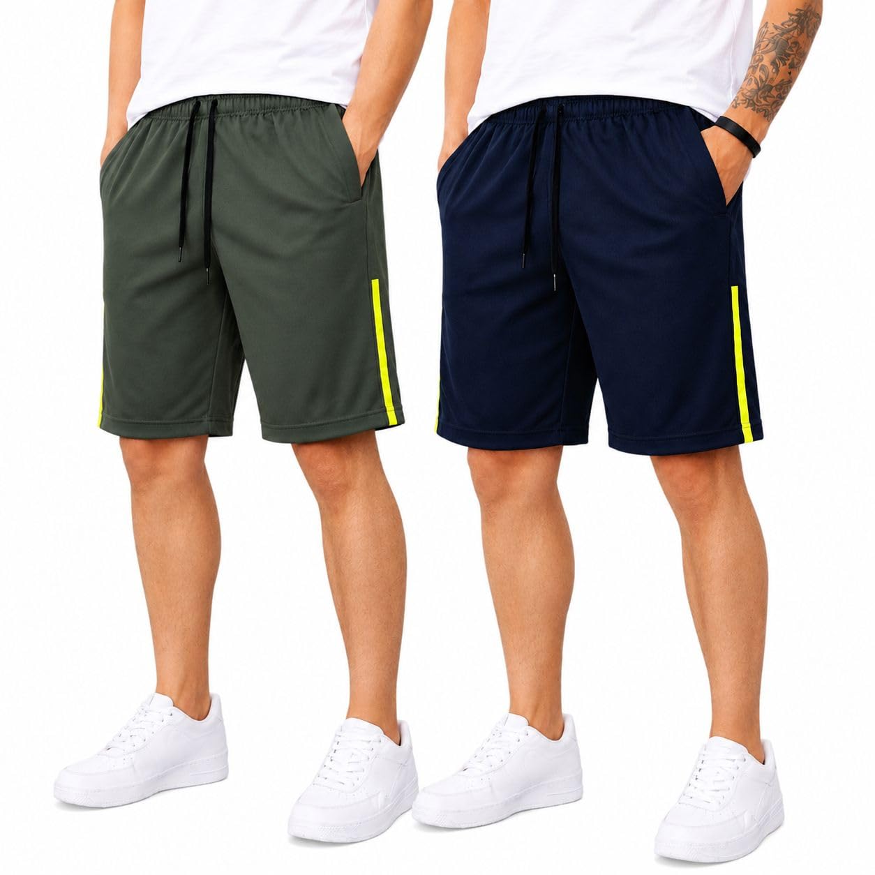Mack Jonney Men’s Shorts Pack of 2 | Comfortable Casual, Sports & Lounge Shorts for Men | Regular Fit-MJ_.9-picture-38