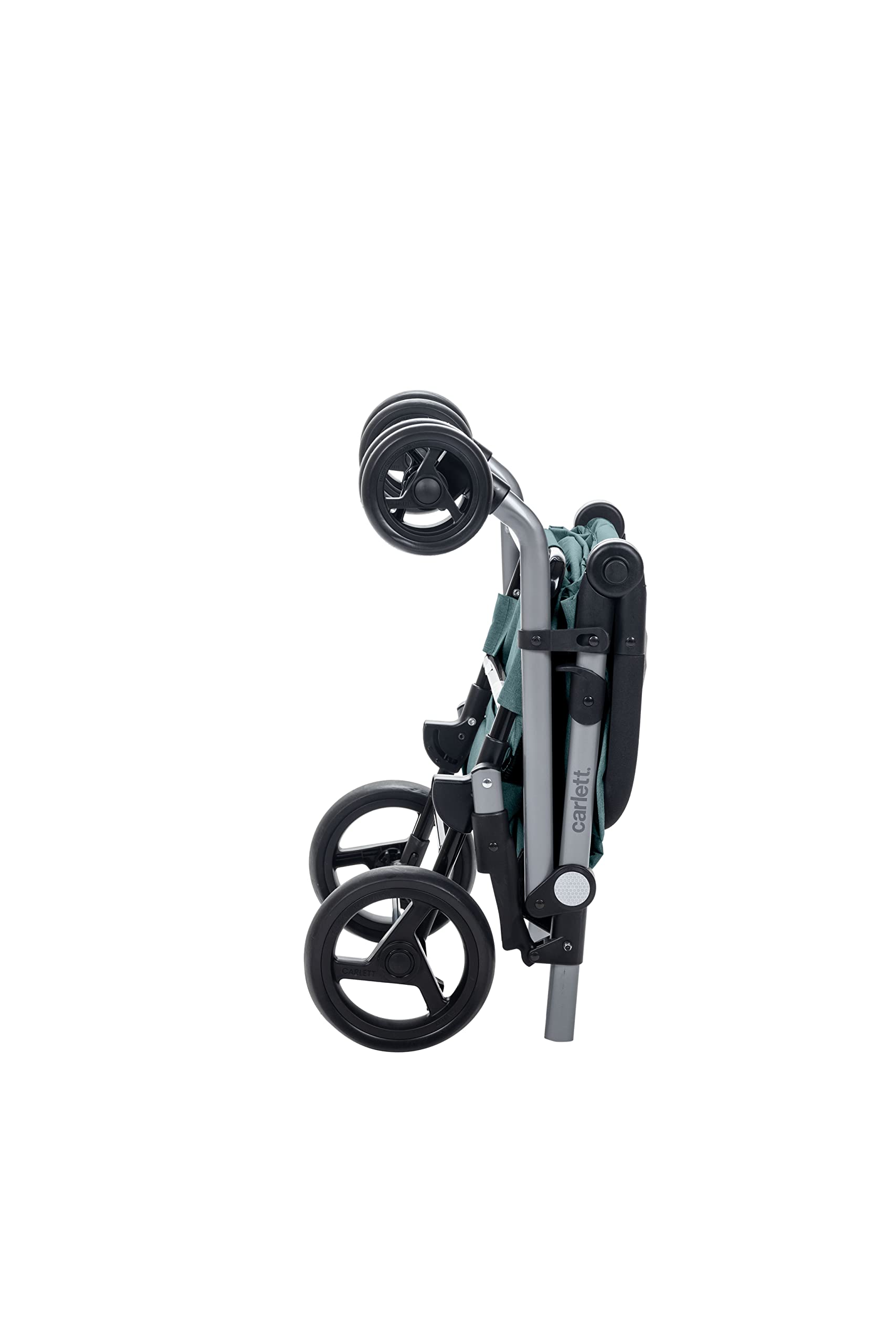 Carlett - Classic Duo Lett430 | Foldable shopping cart | 4-wheel supermarket cart | Adjustable handlebar and safety brake | Expandable bag 53L 10 L isothermal bag | Vegetable