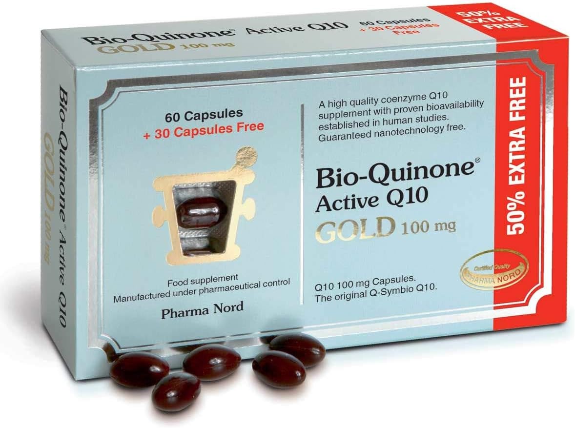 Pharma NordBio-Quinone Active Q10 Gold 60+30 Capsules Free