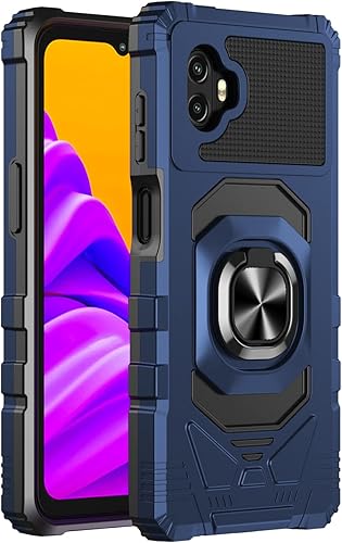 Funda para Samsung Galaxy Xcover6 Pro, X Cover 6 Pro con protector de pantalla, soporte de anillo para montaje magnético de automóvil, cubierta
