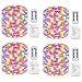 GDEALER TS17 4 Pack 16.4ft 50 Led Waterproof Battery Operated Fairy String Lights with Remote Control Timer for Indoor Outdoor Bedroom Christmas Decor, Multi Color
