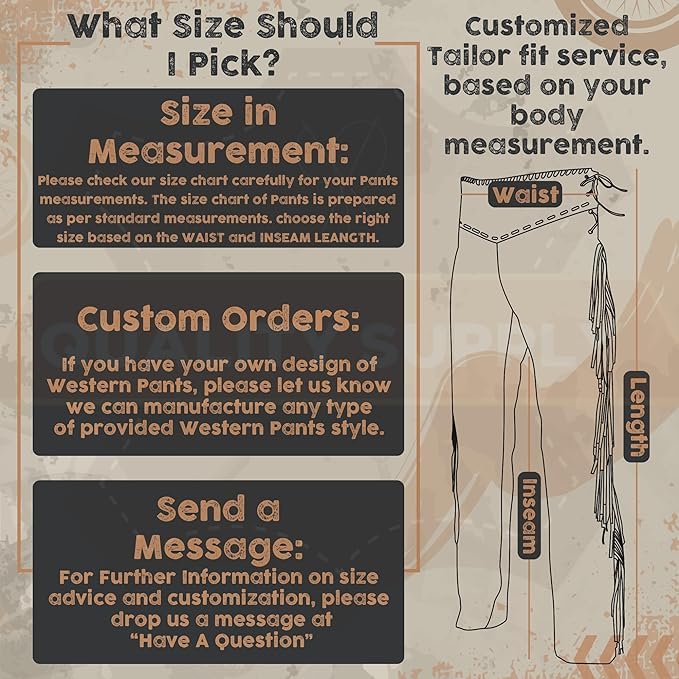 Western Suede Genuine Leather Pant Men Native American Buckskin Fringe Cowboy Pants Reenactment Mountain Trouser2