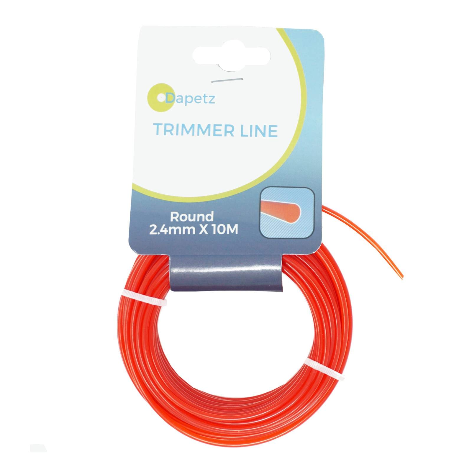 Dapetz® Standard Nylon Trimmer Line For All Line Grass Trimmers - 2.4 mm x 10 m
