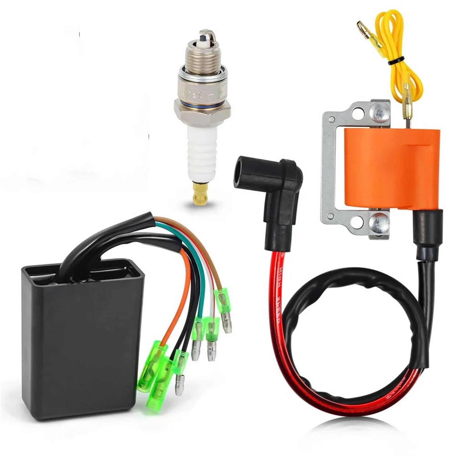 Bobina de Encendido CDI para Motocicleta, bujía para Motor de Gasolina G1 de 2 Tiempos, para Carrito de Golf, 1979-1986, J10-85540-20-00, 355-82310.