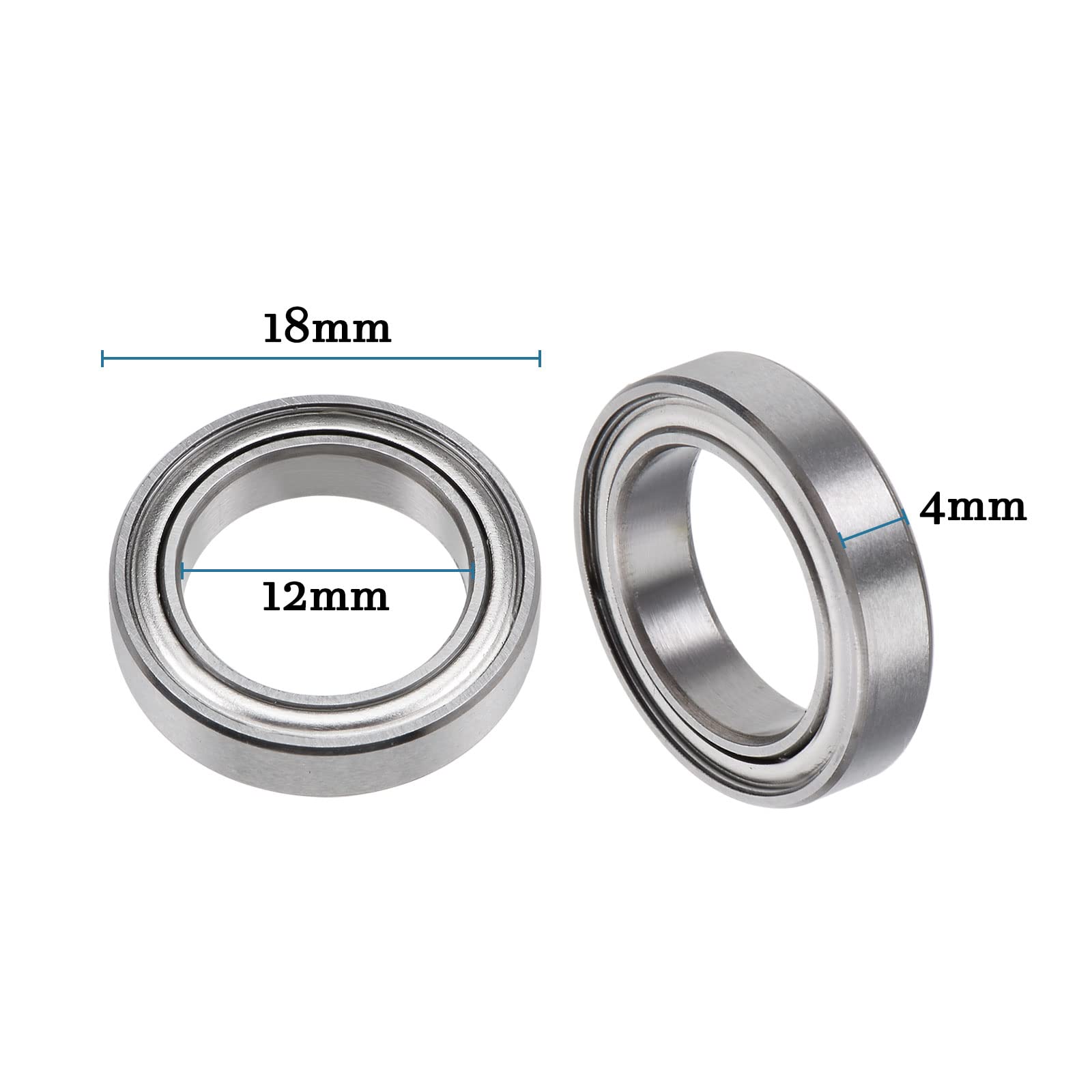 6701 2RS Kugellager 12x18x4 mm / MR6701 Ausführung mit 13 Kugeln